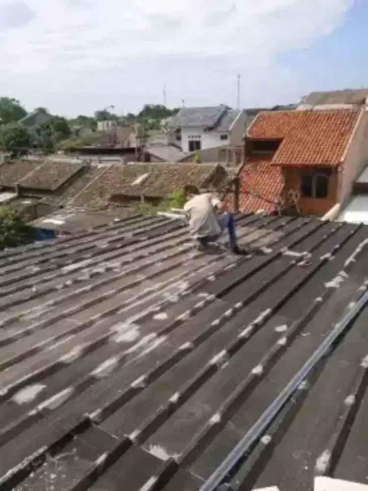 Pasang baja ringan pasang sekat partisi plafon PVC GRC renovasi rumah