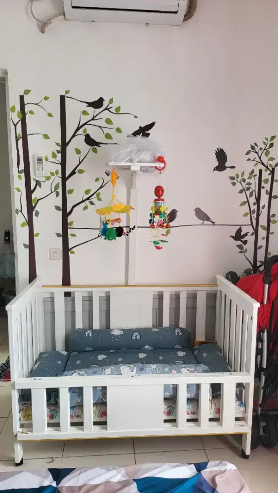 Prelove 3 Barang Box Balita , Stroler Chicco & Bouncer Sugarbaby