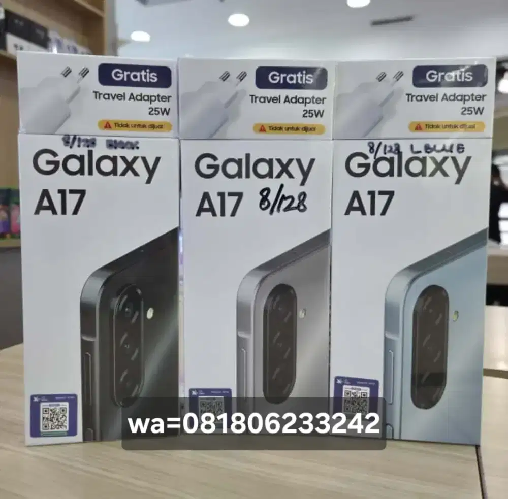 Samsung A17 8+8/128 Baru Garansi resmi