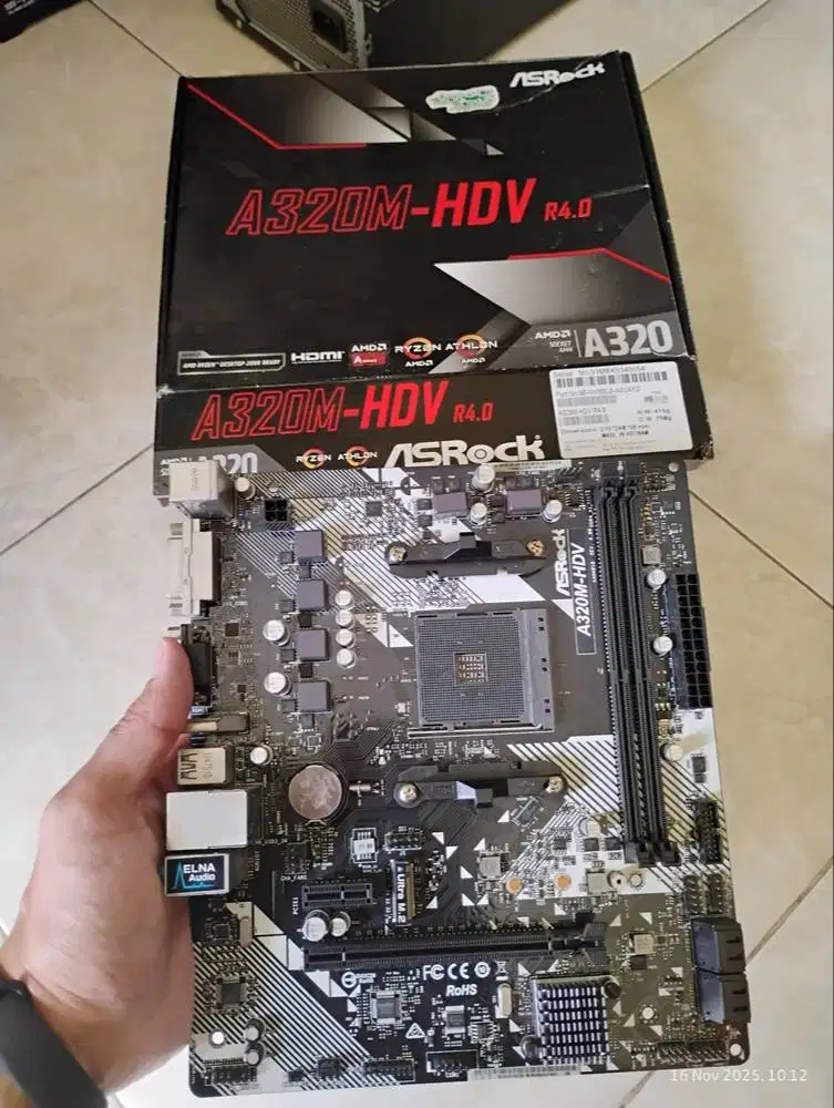 ASRock A320M-HDV R4.0 Socket AMD AM4 Ryzen Gen 1/2/3/4/5