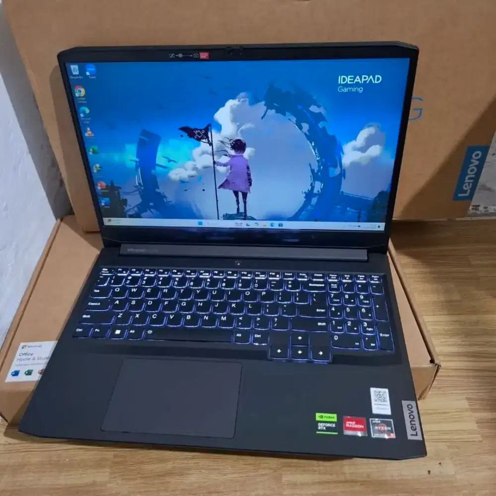 Laptop Gaming Lenovo IdeaPad Gaming 3 Ryzen 5 RTX2050 4GB+VGA 2GB Rdeo