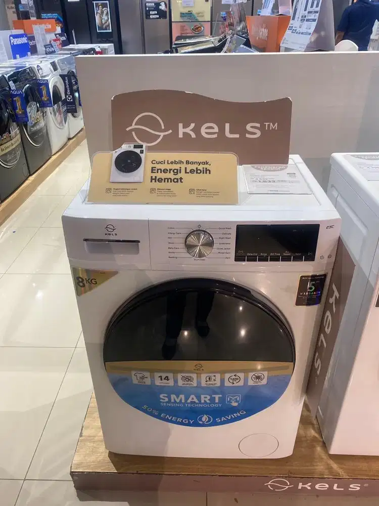 KELS MESIN CUCI FRONT LOADING 8KG