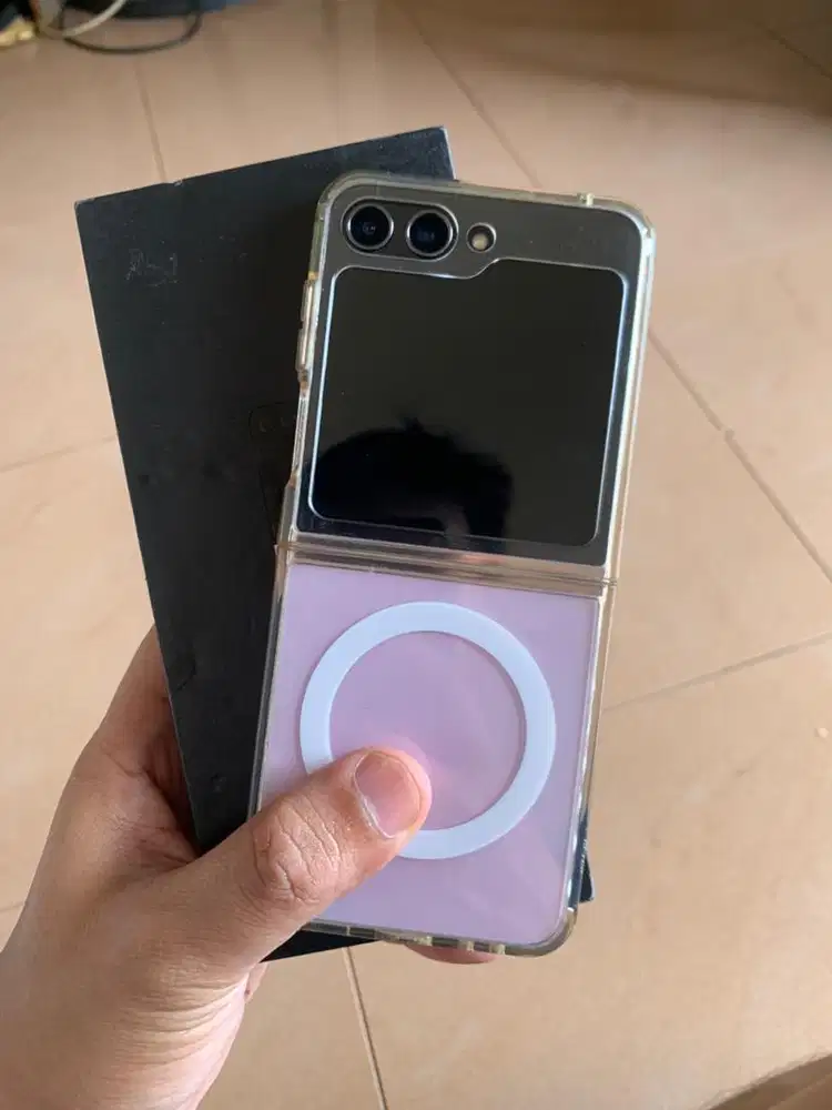 samsung zflip 5 pink  fullset  all fungsi 100%