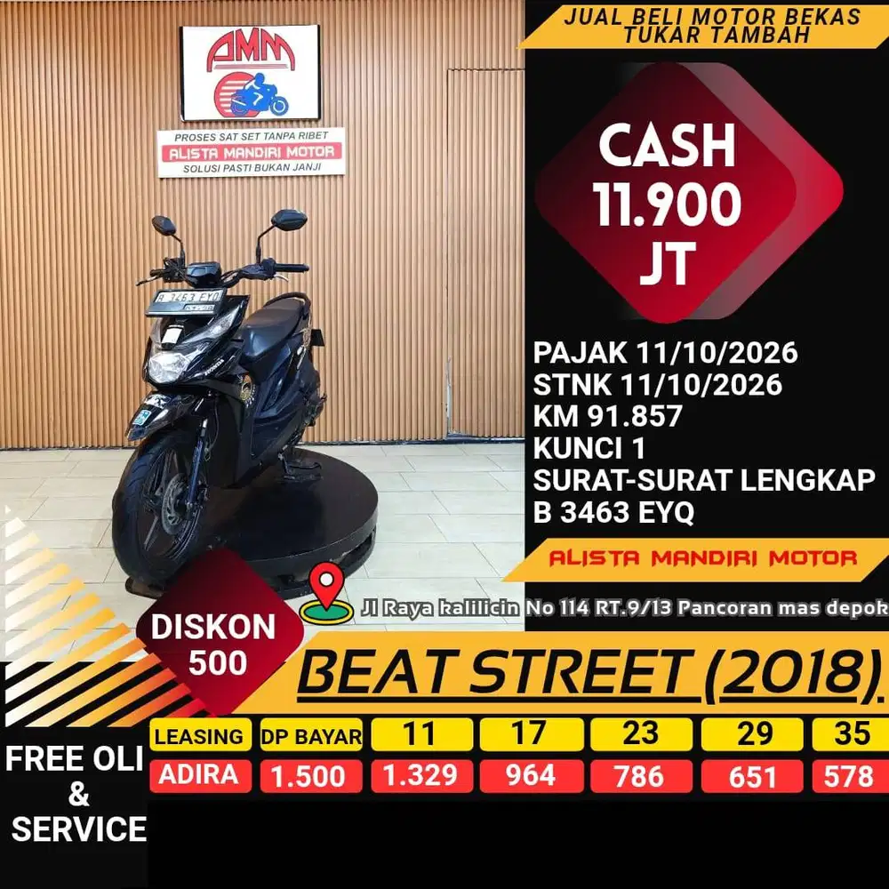 BEAT STREET 2018 PAJAK HIDUP CC 0% KREDIVO TOKPED SPAYLETTER INDODANA