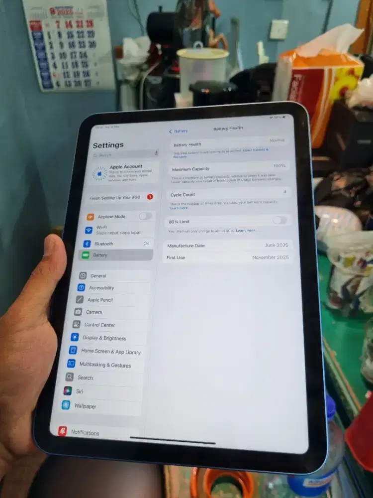 Ipad Gen 11 128GB Ibox Wifi Fullset