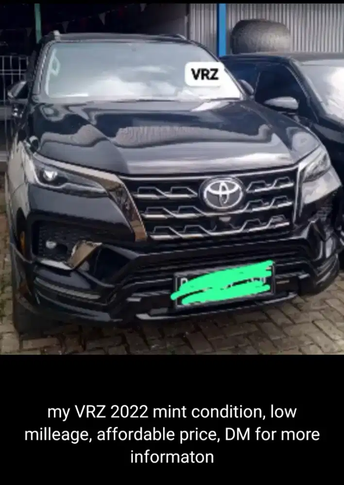 Fortuner VRZ GR 2.4 2022 mint condition