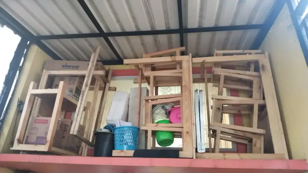 Bangku Meja Jualan 1 Set