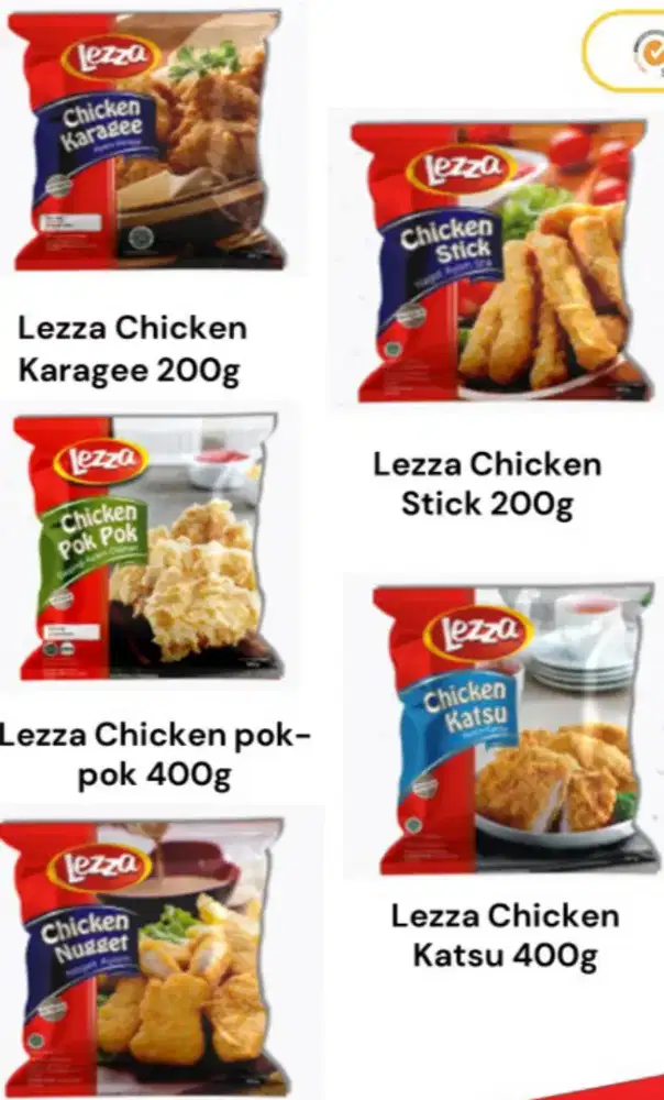 Lezza dan Hanarose Frozen food