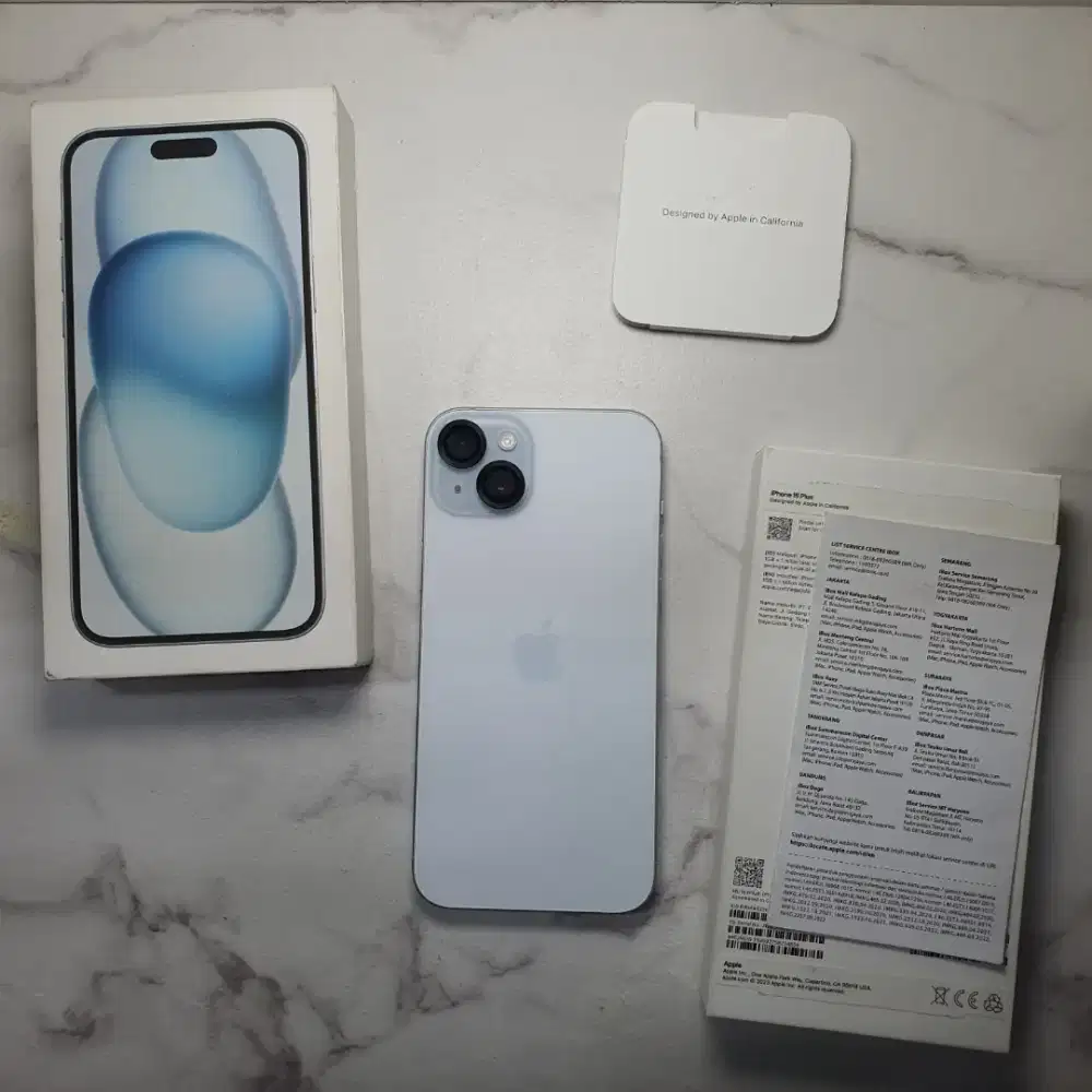 iPhone 15 plus 128 Blue eks Garansi IBOX
