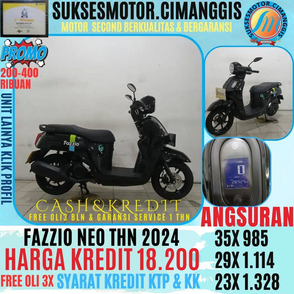 FAZZIO NEO CASHBACK UPTO 700 RIBUAN FREE OLI 3 BLN KLIK PROMONYA