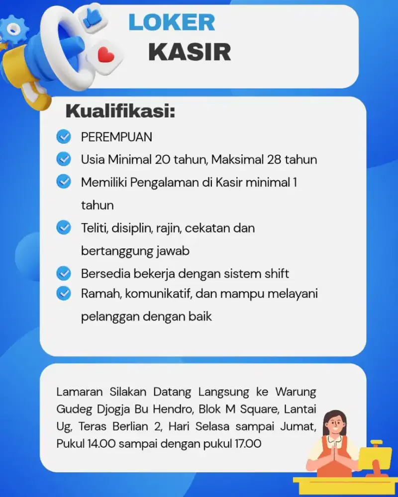 KASIR MERANGKAP WAITERS