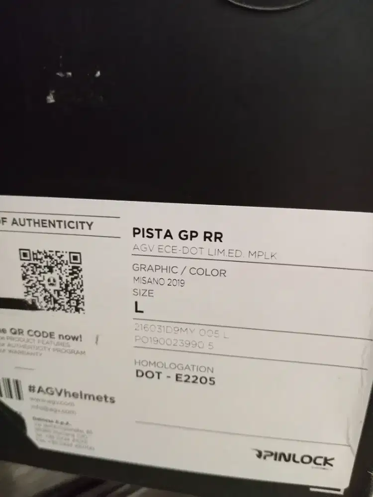 AGV PISTA GPRR MISANO COLLECTOR EDITION