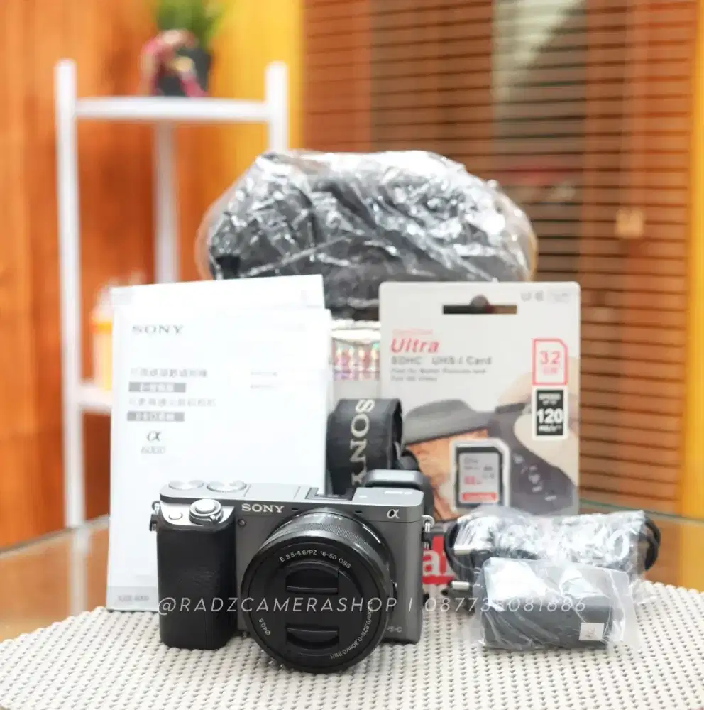 Sony A6000 Kit Lens 16-50 OSS SC 5rb-an Fullset Mulus