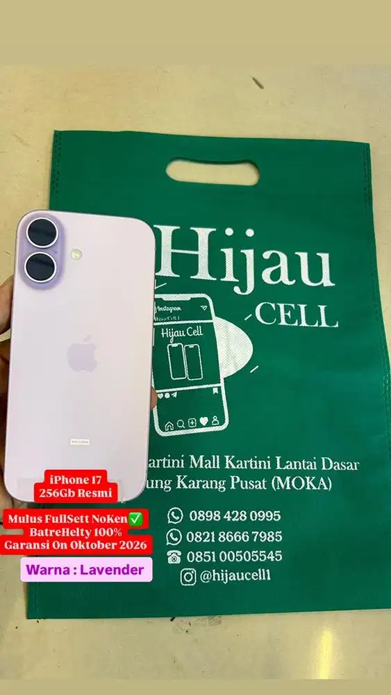 iphone 17 internal 256Gb Resmi