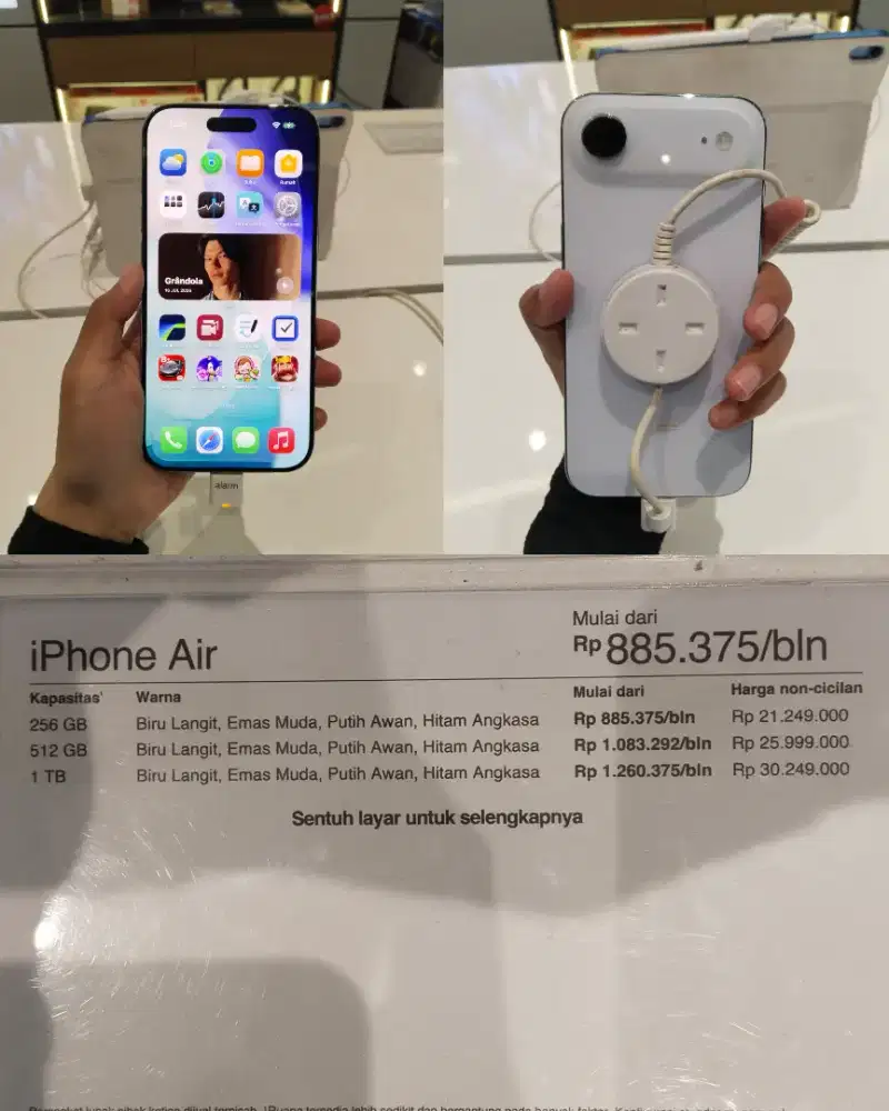 Iphone Air (256GB, 512GB, 1TB)