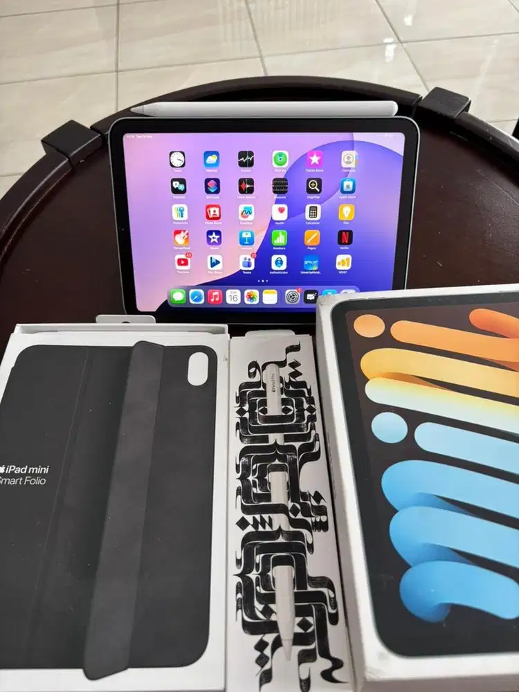 Jual Ipad mini 7 + apple pencil pro + smart folio