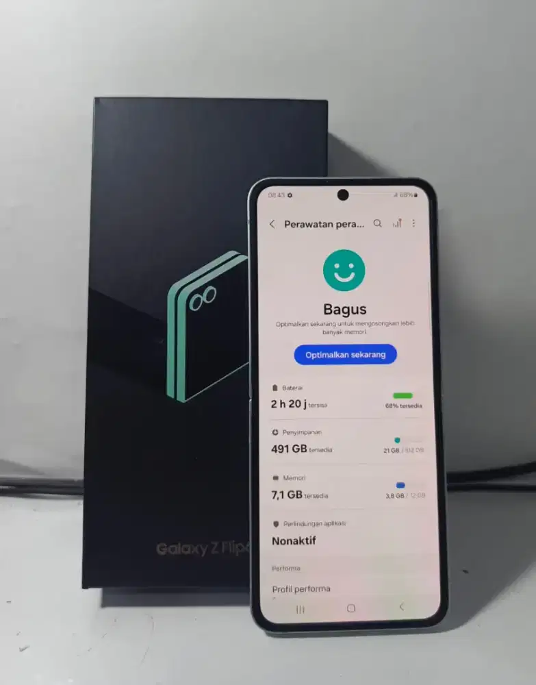 SAMSUNG Z FLIP 6 5G RAM 12/512GB ORIGINAL SEIN NORMAL MULUS FULLSHET
