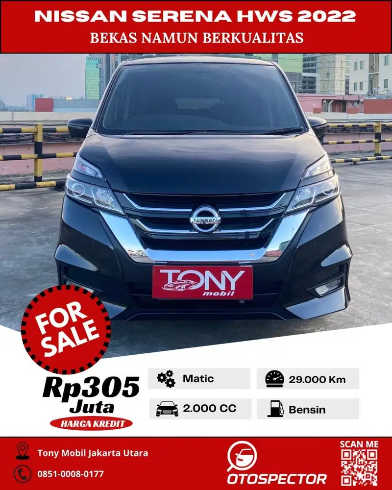 Nissan Serena HWS 2.0 AT 2022 Hitam