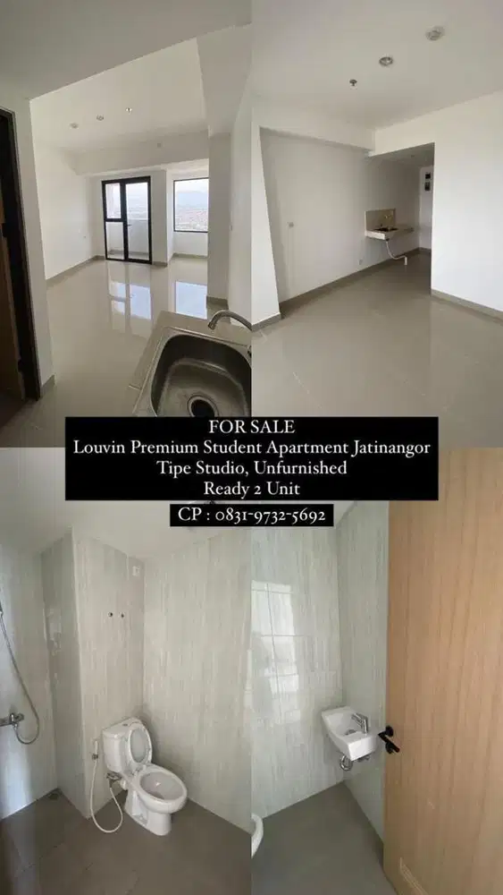 DIJUAL MURAH apartemen louvin type studio ada 2 unit