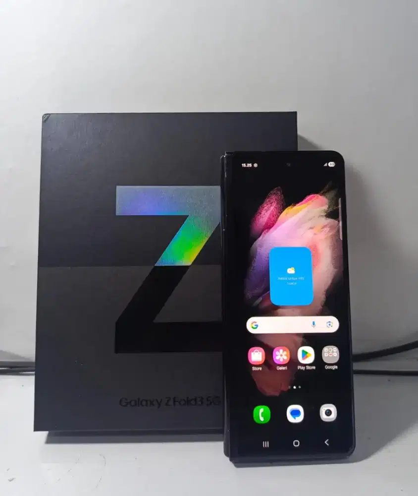 SAMSUNG Z FOLD 3 5G RAM 12/512GB ORIGINAL SEIN NORMAL MULUS FULLSHET