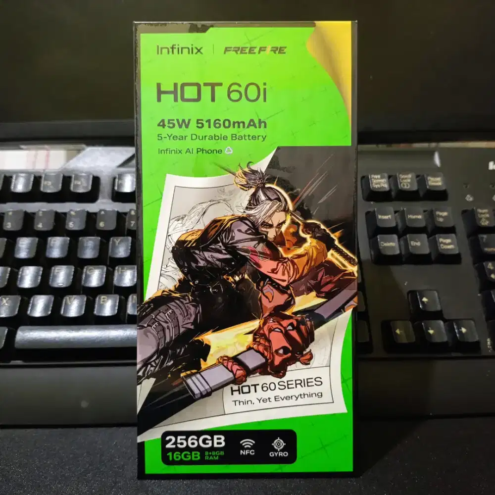Infinix hot 60i Ram 8/256 GB Segel Garansi resmi