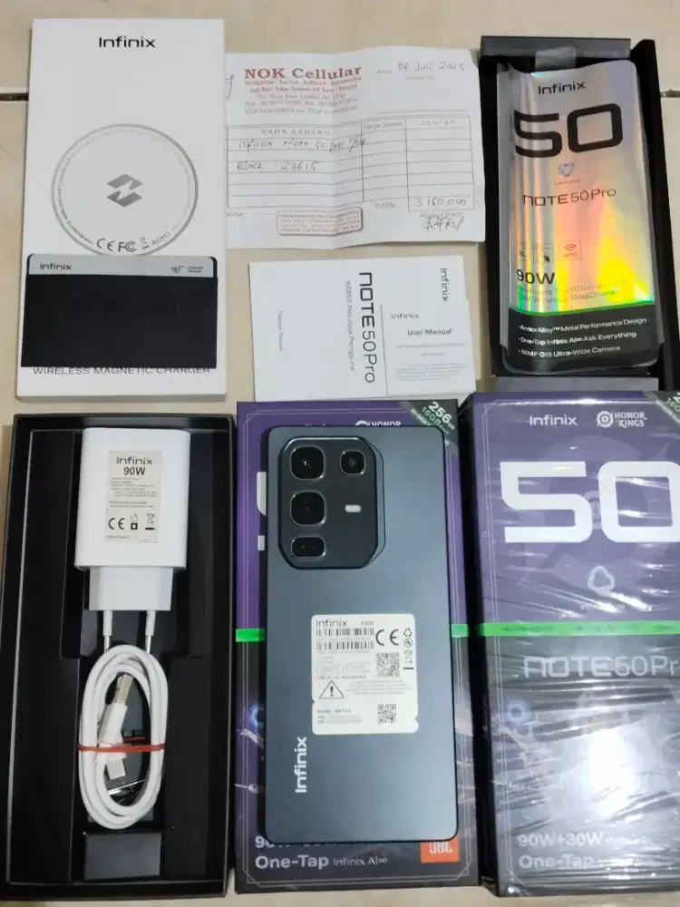 Infinix note 50 Pro ram 8/256 fullset ori mulus no minus
notta  ada