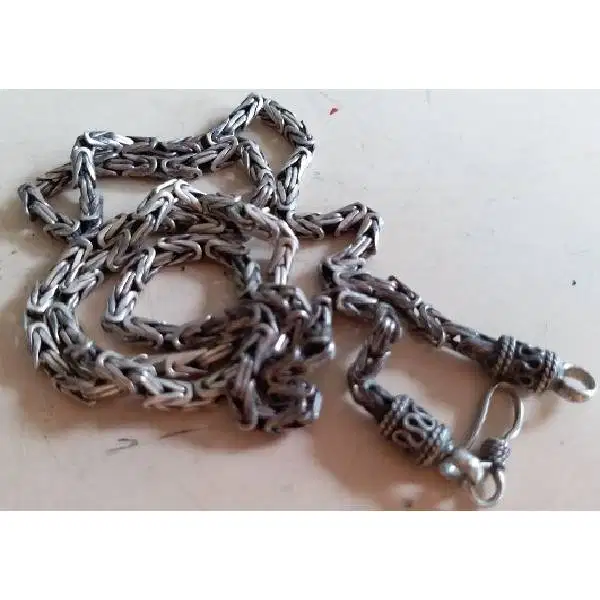 Original Vintage kalung antik  terbuat dari perak rangkaian bunga tuli