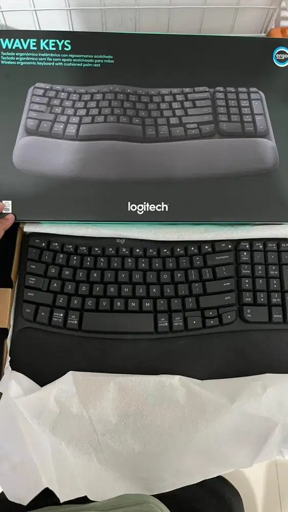 Logitech Wave Keys Ergo Second Mulus Masih Garansi