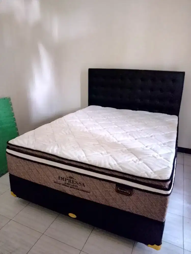 Jual kasur springbed Serenity Impressa Euro latex pocket spring