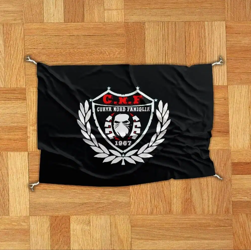 spanduk kain umbul umbul vertical banner dari bahan kain & bendera