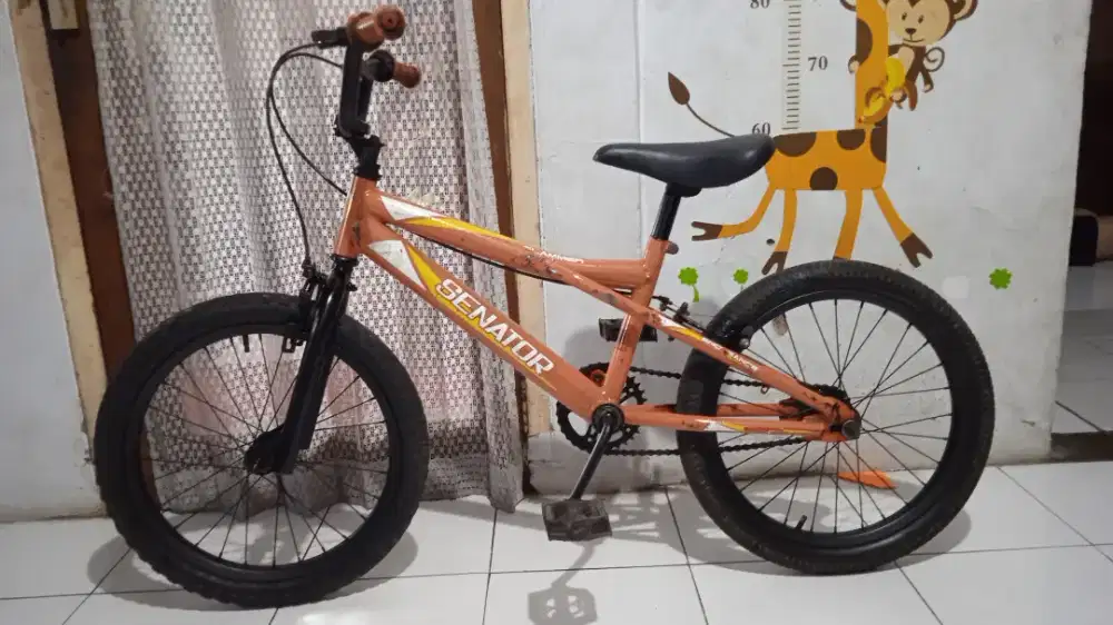 Sepeda BMX orange 18 bagus didepok 1