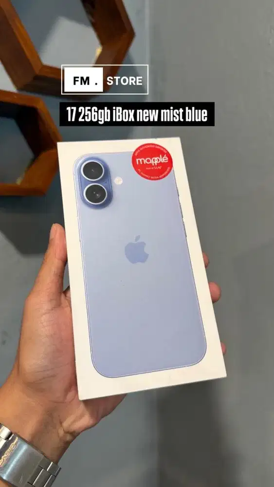 Iphone 17 256gb iBox new segel mist blue. Tukar tambah bisa
