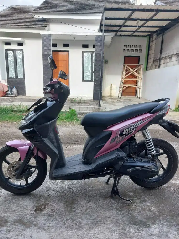 Honda BeAT Karbu 2008 (Gen 1) Pink - Plat AD - Mesin Super Sehat