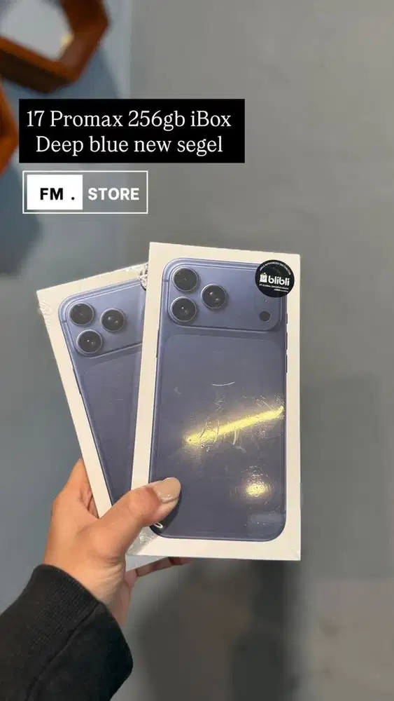 Iphone 17 Promax 256gb iBox new segel Blue. Tukar tambah bisa