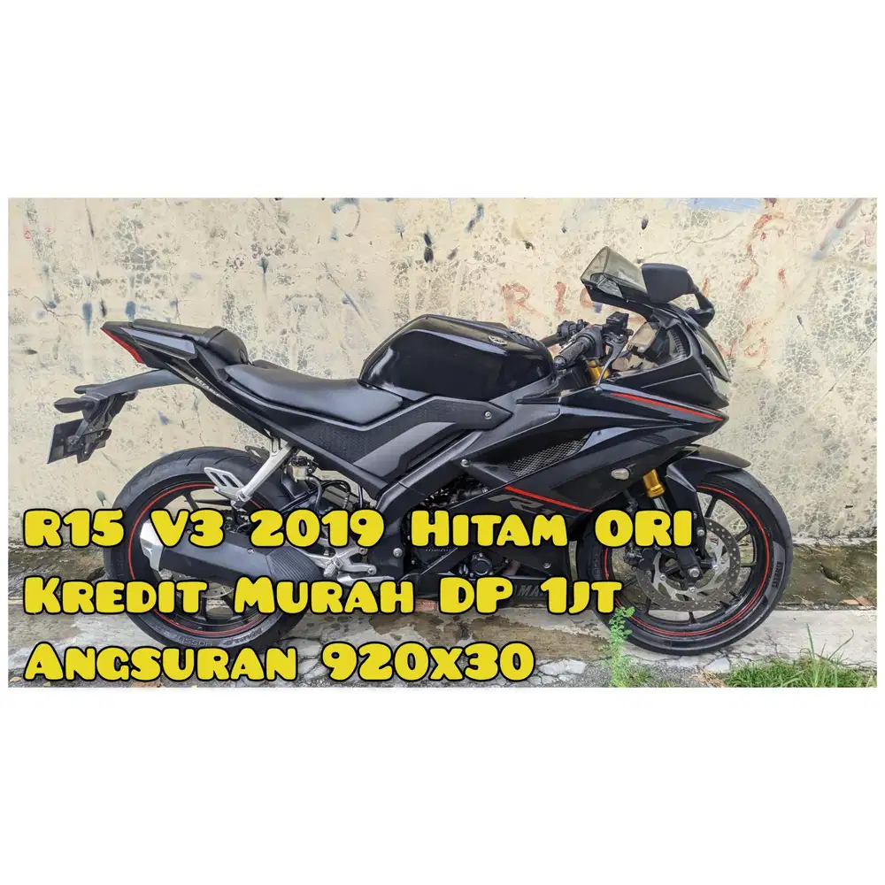R15 V3 2019 Hitam Orisinil Mesin TOP