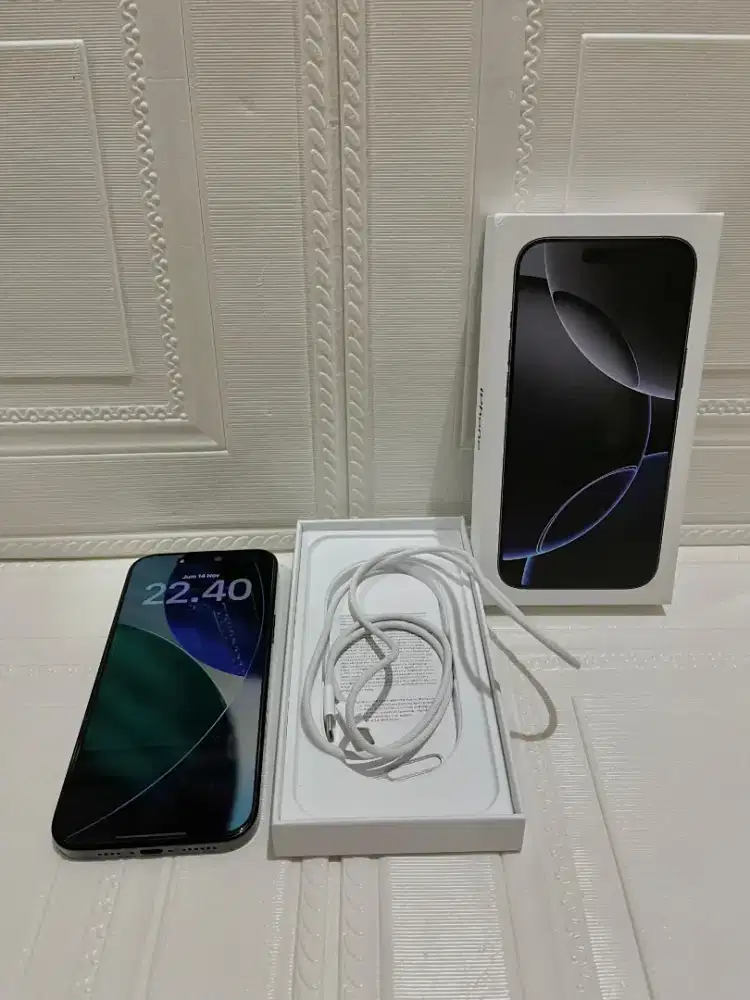 IPHONE 16 PRO MAX 266GB FULLSET MULUS NOMINUS GARANSI ON IBOX