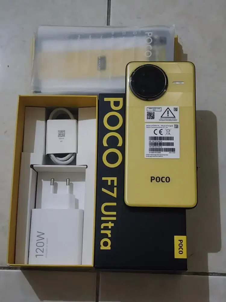 Xiaomi Poco F7 Ultra 5G 16/512Gb, warna Yellow TAM, kondisi 100% Mulus