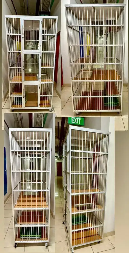 Kandang Kucing 3 lantai beroda