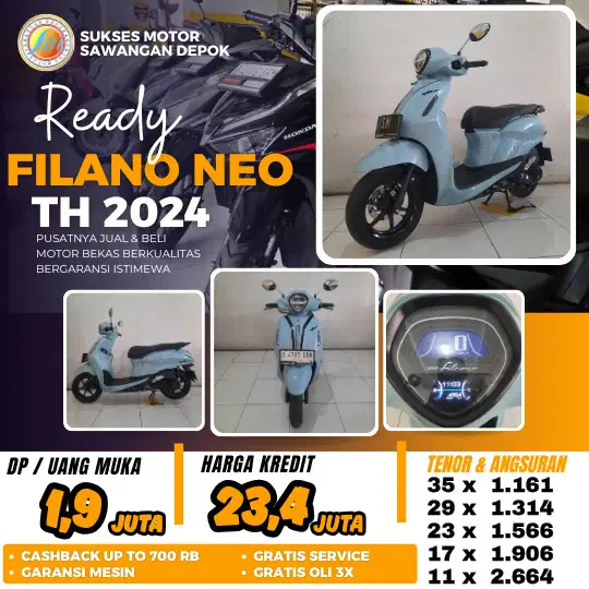 BERGARANSI CASH KREDIT YAMAHA GRAND FILANO LUX TH 2024 UNIT ISTIMEWA