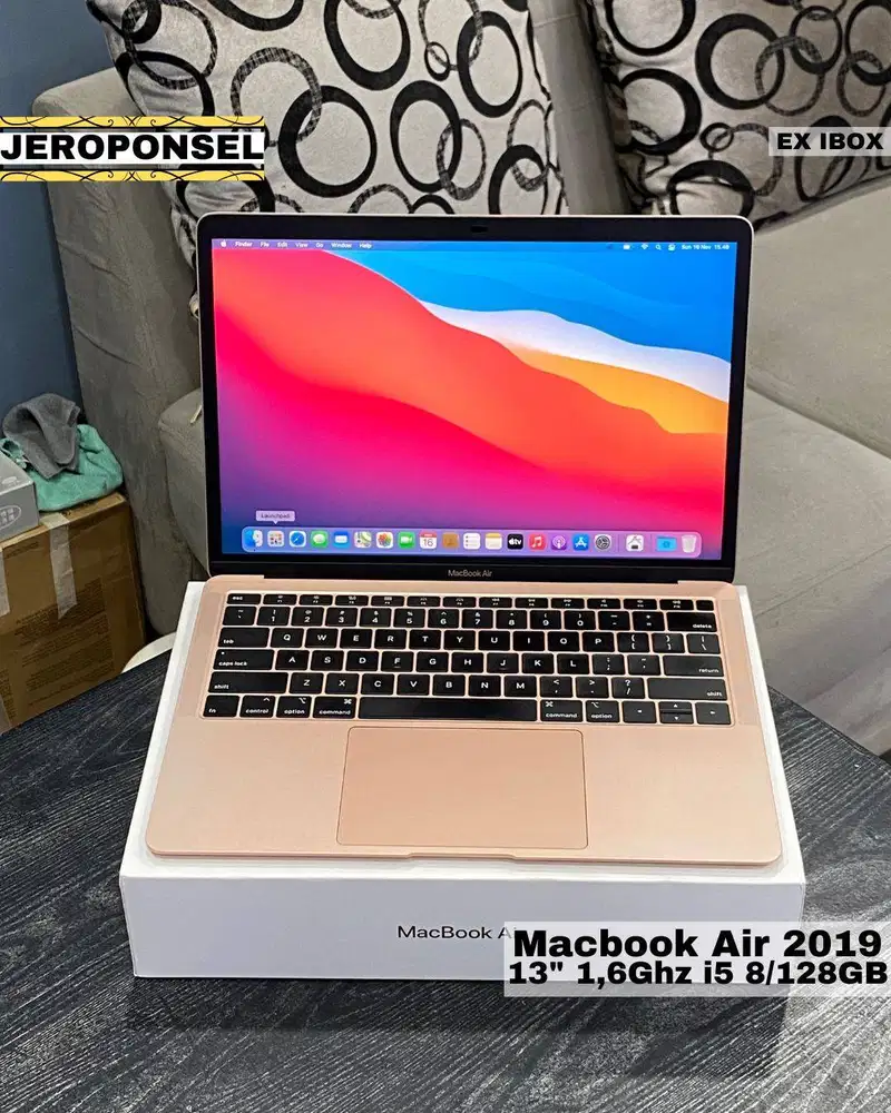 MACBOOK AIR 2019 MVFM2 8/128GB LIKE A NEW FULL SET ORIGINAL