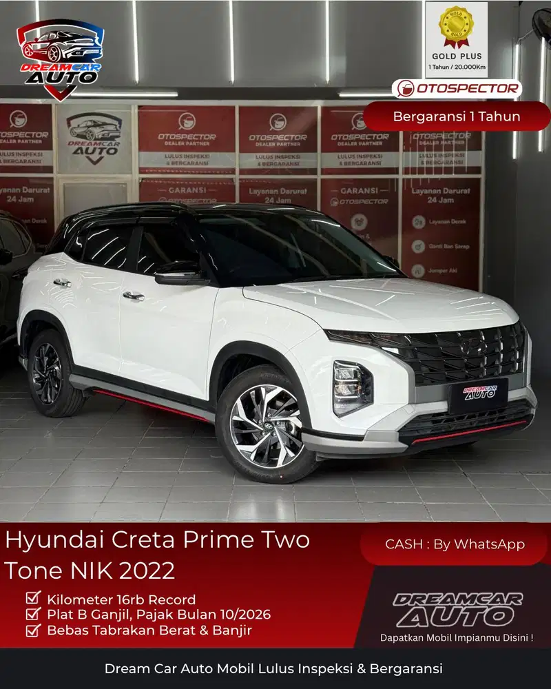[KM16RB] Hyundai Creta Prime Two Tone NIK 2022