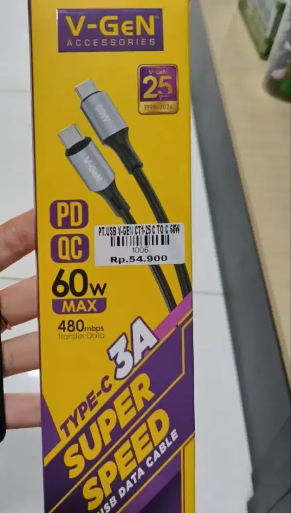 USB VGEN CT1-25 C TO C 60W ATLANTIS DAHSYAT