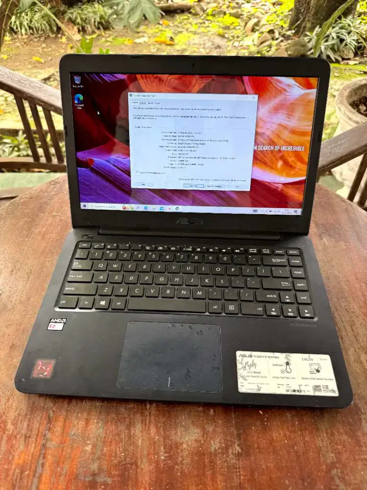 Laptop Asus E2 Ram 4gb hdd 500 unit cas aja NETT