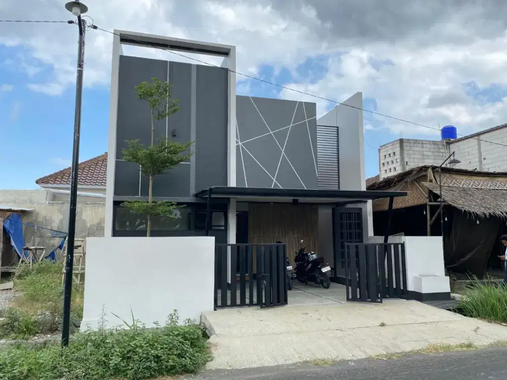 Rumah Industrialis Modern di Sleman Timur Dekat Tol Purwomartani