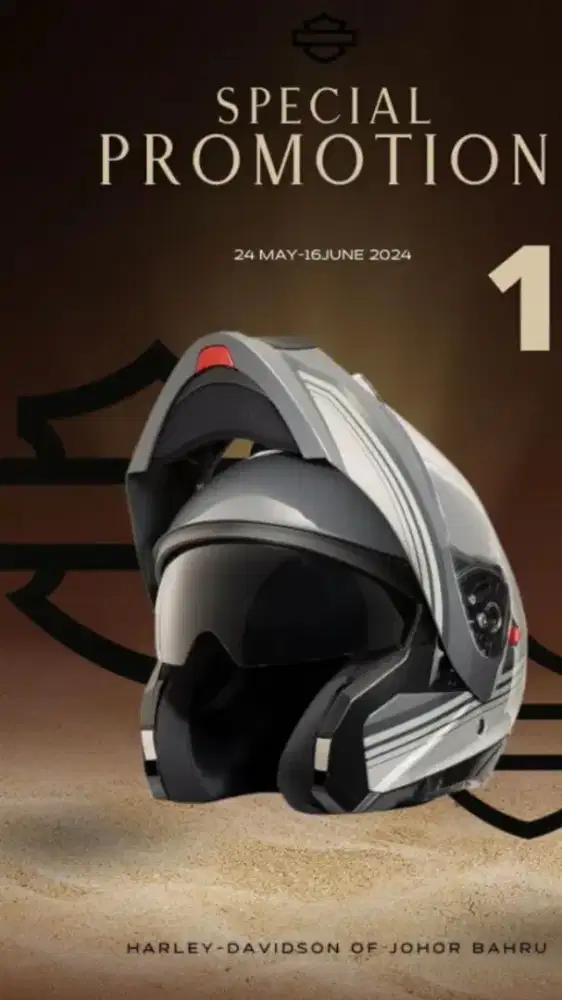 Helm Harley Davidson ori Genuine import Harley Davidson size XL