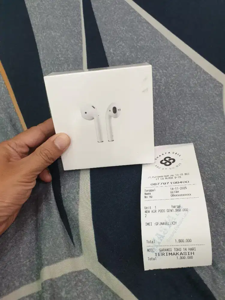 AIR PODS GEN 2 RESMI 
WITH CHARGING NEW