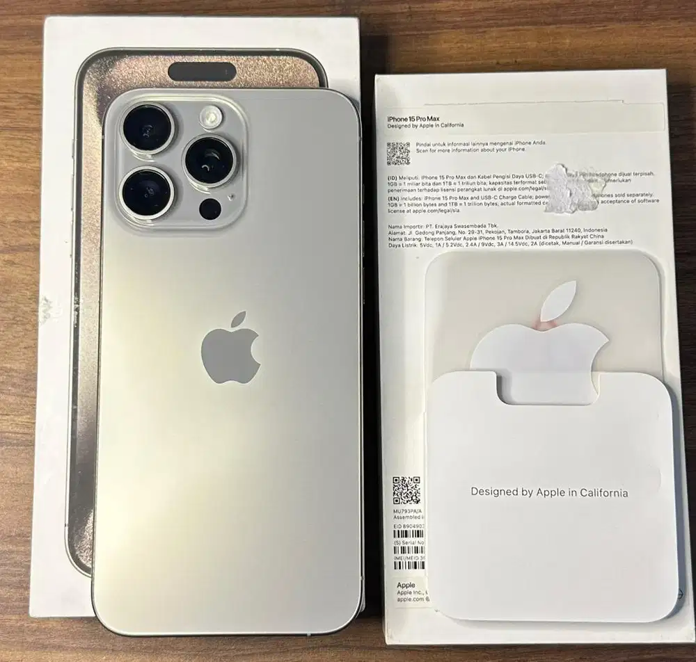 IPHONE 15 PROMAX 256 GB IBOX FULLSET MULUS