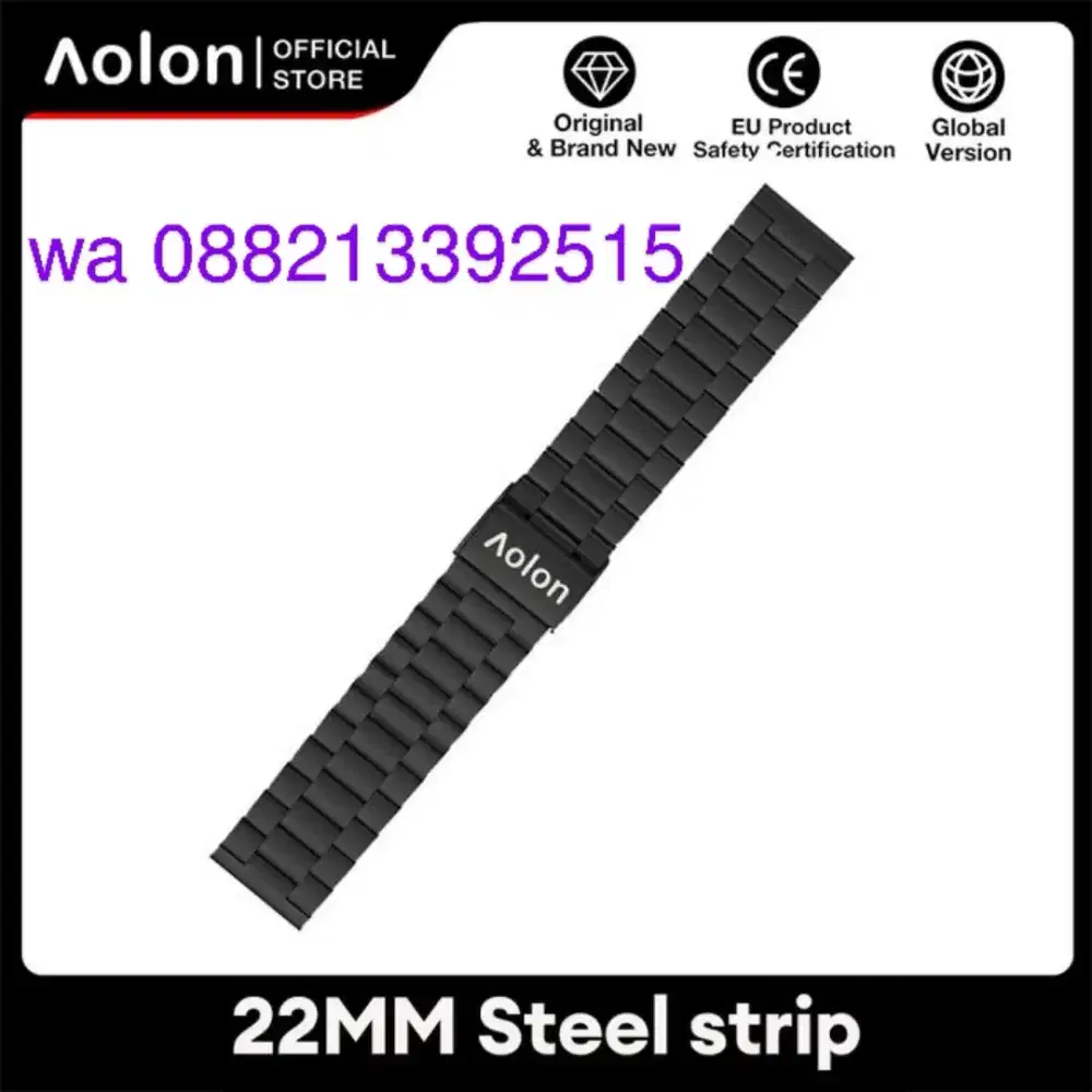 strap 22mm aolon original smart watch smartwatch jam tangan