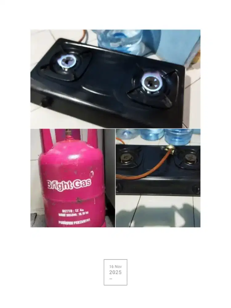 Perlengkapan dapur komplit.