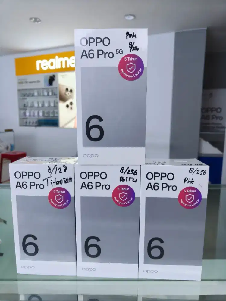 New OPPO A6 Pro 5G 8+8GB/256GB Resmi Segel